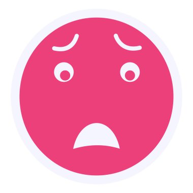 Ağlıyorum. Web simgesi basit illüstrasyon