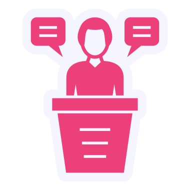 vector illustration of modern speech icon