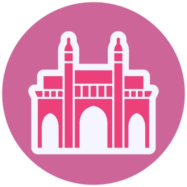 Bina. Web simgesi basit illüstrasyon