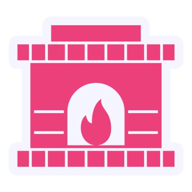  Taş ocağı modern ikon vektör illüstrasyonu