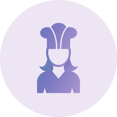 Şef simge vektör illüstrasyonu