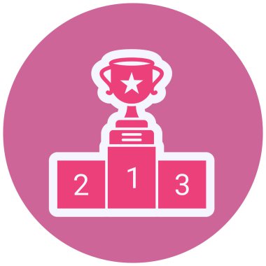 first place award. simple illustration. Winner 