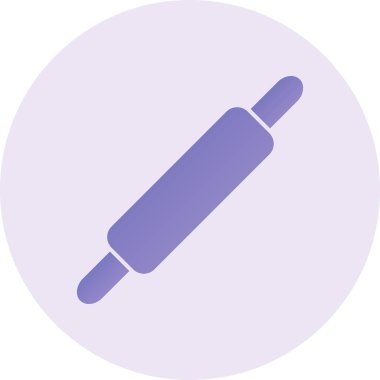  Rolling Pin modern simge vektör çizimi