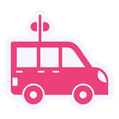 oyuncak araba. Web simgesi basit illüstrasyon