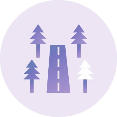 road sign. trendy flat color design icon template for web mobile apps 