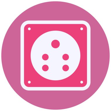 an isolated vector illustration of a game button