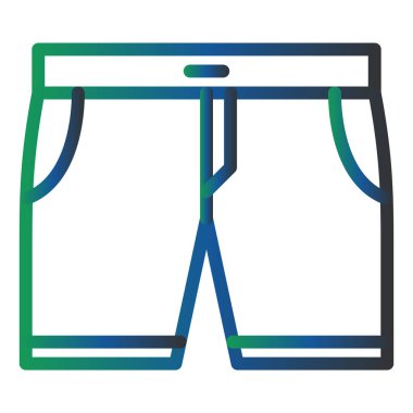 Şort. Web simgesi basit illüstrasyon