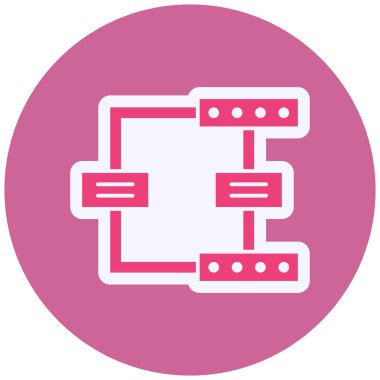 şebeke. Web simgesi basit illüstrasyon