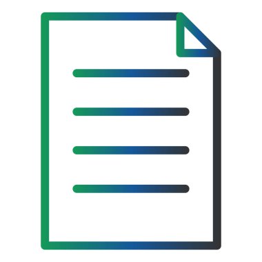 Dosya simgesinin vektör illüstrasyonu