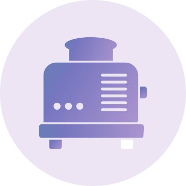 Tost makinesi simgesinin vektör illüstrasyonu