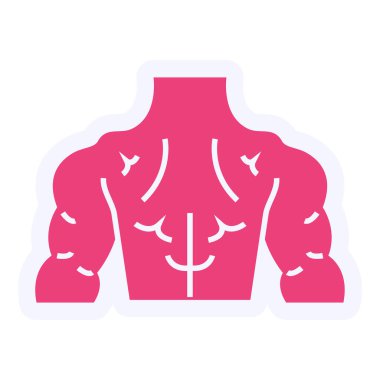 İnsan vücut simgesi vektörü. İnce çizgi işareti. izole edilmiş sınır sembolü çizimi