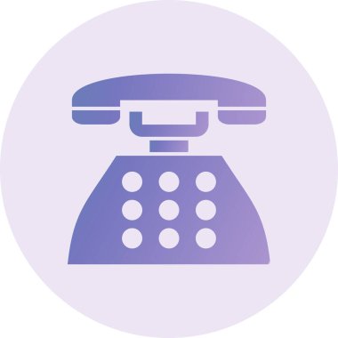 Telefon. Web simgesi vektör illüstrasyonu