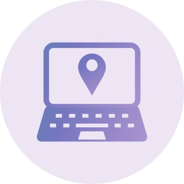 location pin map icon vector isolated illustration