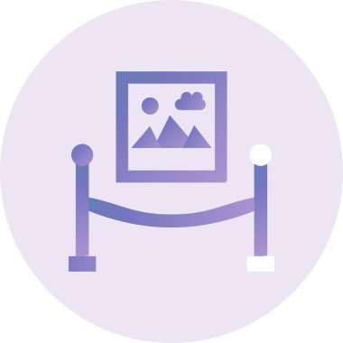 Exhibition icon. vector illustration