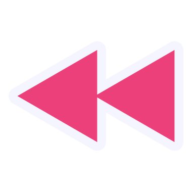 vector  Note Backward icon illustration