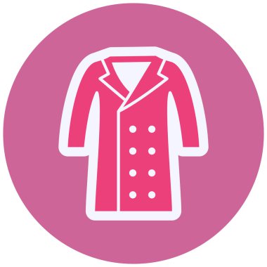 Coat web icon vector illustration