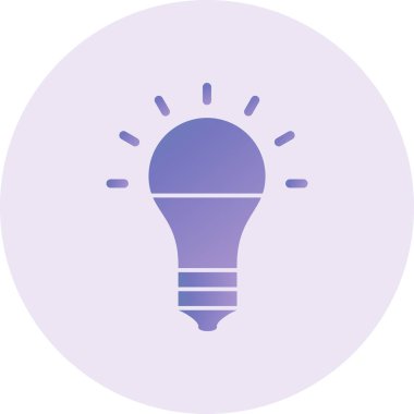 Ampul. Web simgesi basit illüstrasyon 