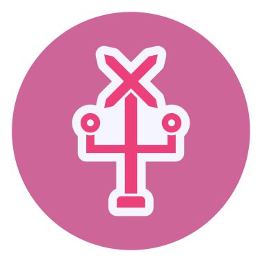 road sign. trendy flat color design icon template for web mobile apps 