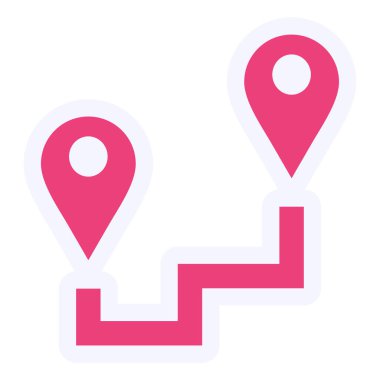 konum. Web simgesi basit illüstrasyon