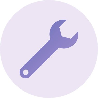 İngiliz anahtarı. Web simgesi basit illüstrasyon