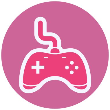 Joypad Vektör Kabartma Simgesi Tasarımı  