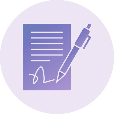 Belge. Web simgesi basit illüstrasyon