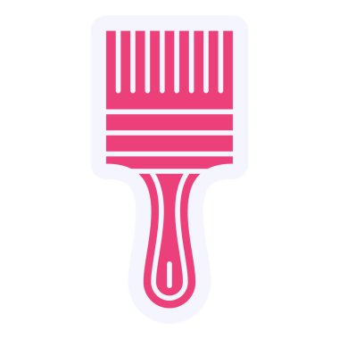 Web ve mobil uygulama tasarımınız için beyaz arkaplanda izole edilmiş fırça simgesi vektörü, paten logosu konsepti