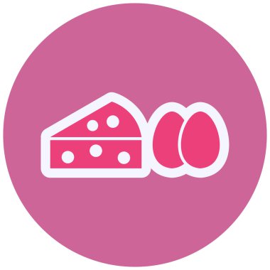 Yemek. Web simgesi basit illüstrasyon