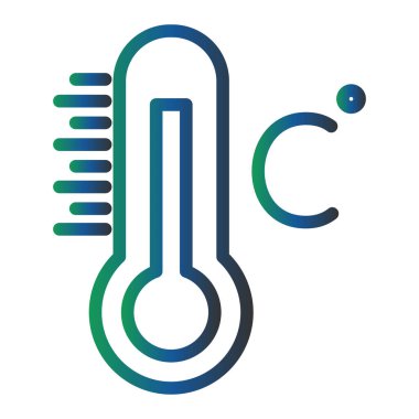 Color temperature vector flat icon