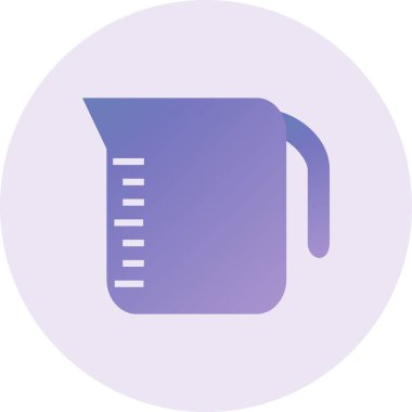 Ölçüm Kupası simgesi. vektör çizim