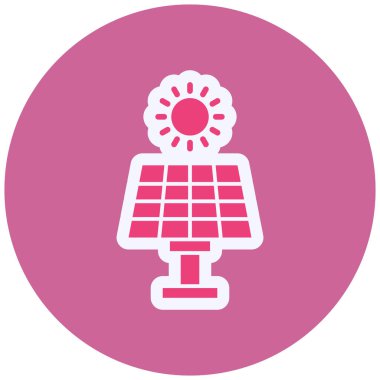 Güneş enerjisi vektör çizim