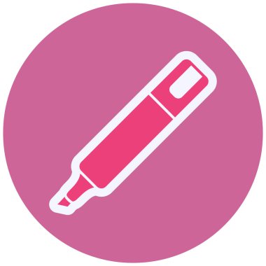 Kalem. Web simgesi basit illüstrasyon