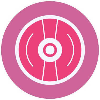 Cd Vektör Şekil Simgesi Tasarımı 