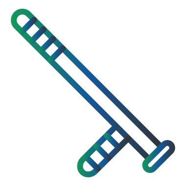 police baton icon. simple web illustration