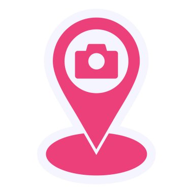  İlgi Noktası Modern ikon vektör çizimi