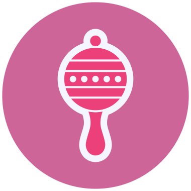 Çıngırak Vektörü Kabartma Simgesi Tasarımı