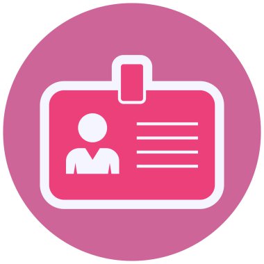 Kimlik kartı. Basit resimleme