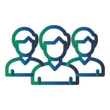 iş insanları simgesi vektör illüstrasyonu