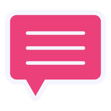 Sohbet mesajı. Web simgesi