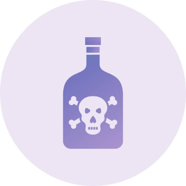 Poison bottle. simple design