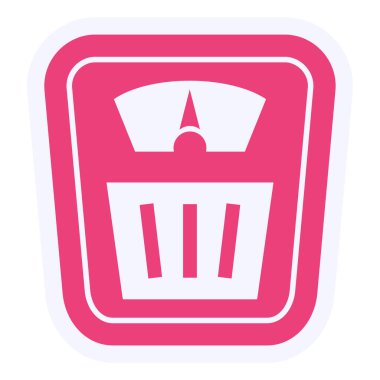 ağırlık ölçekli vektör simgesi 