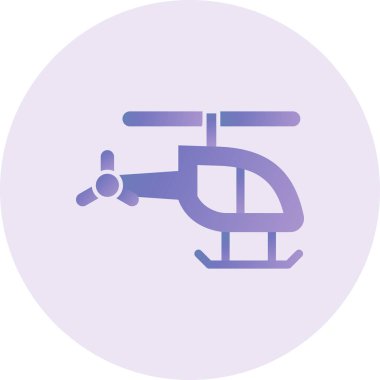 Oyuncak Helikopter Vektör Sembol Tasarımı