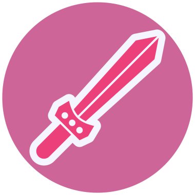 Oyuncak Kılıç Vektörü Sembol Tasarımı