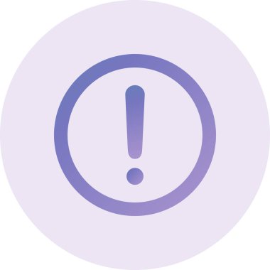 Moda biçimi izole edilmiş arkaplanda ünlem simgesi simgesi