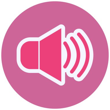 Hoparlör simgesinin vektör illüstrasyonu