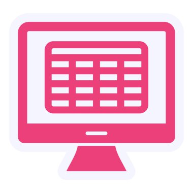 Izgara Vektörü Şekil Simgesi Tasarımı 