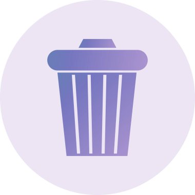 web icon, simple illustration of Recycle Bin sign 