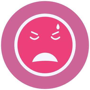 Üzgün surat. Web simgesi