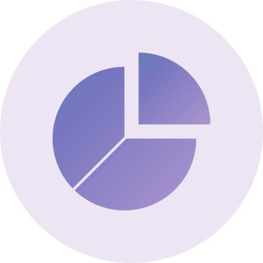 Pasta grafiği simgesi. vektör illüstrasyonu