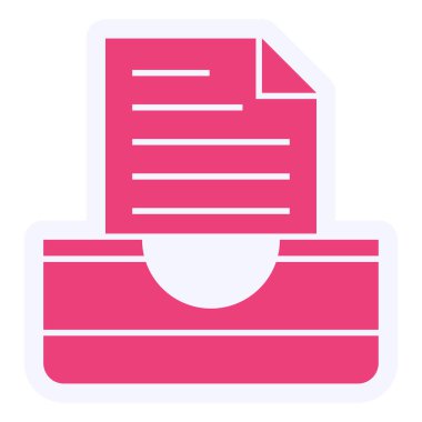 Notlar simgesinin vektör çizimi